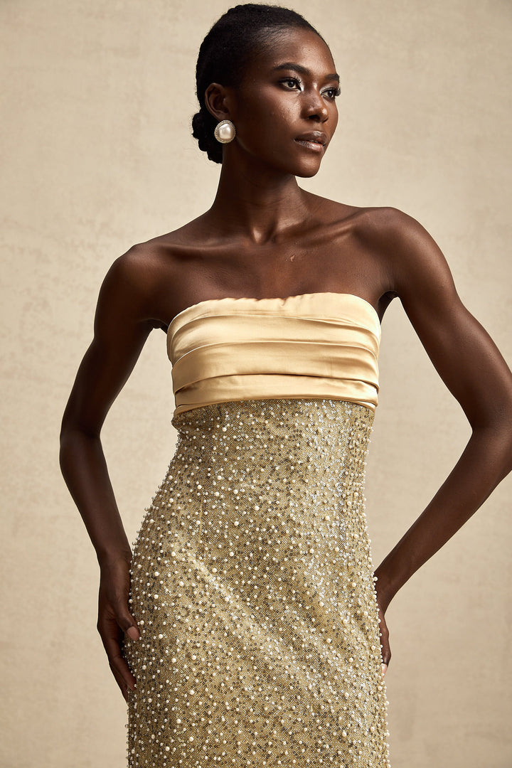 Marguerite maksi elbise