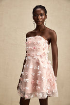 Lilou kabarık mini elbise