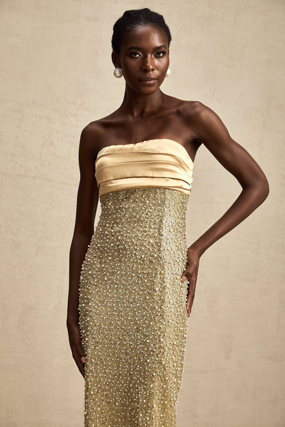 Marguerite maksi elbise