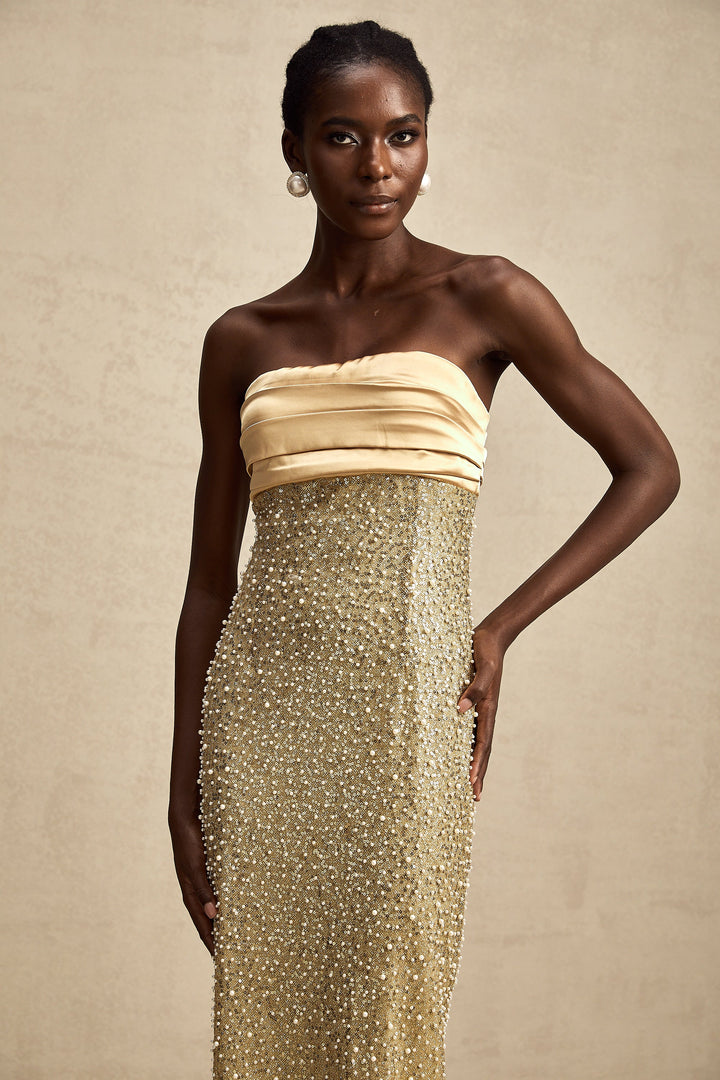 Marguerite maksi elbise