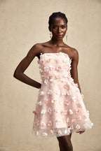 Lilou kabarık mini elbise