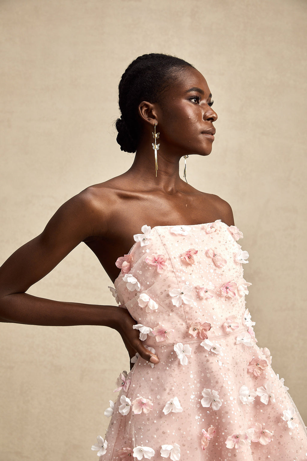 Lilou kabarık mini elbise