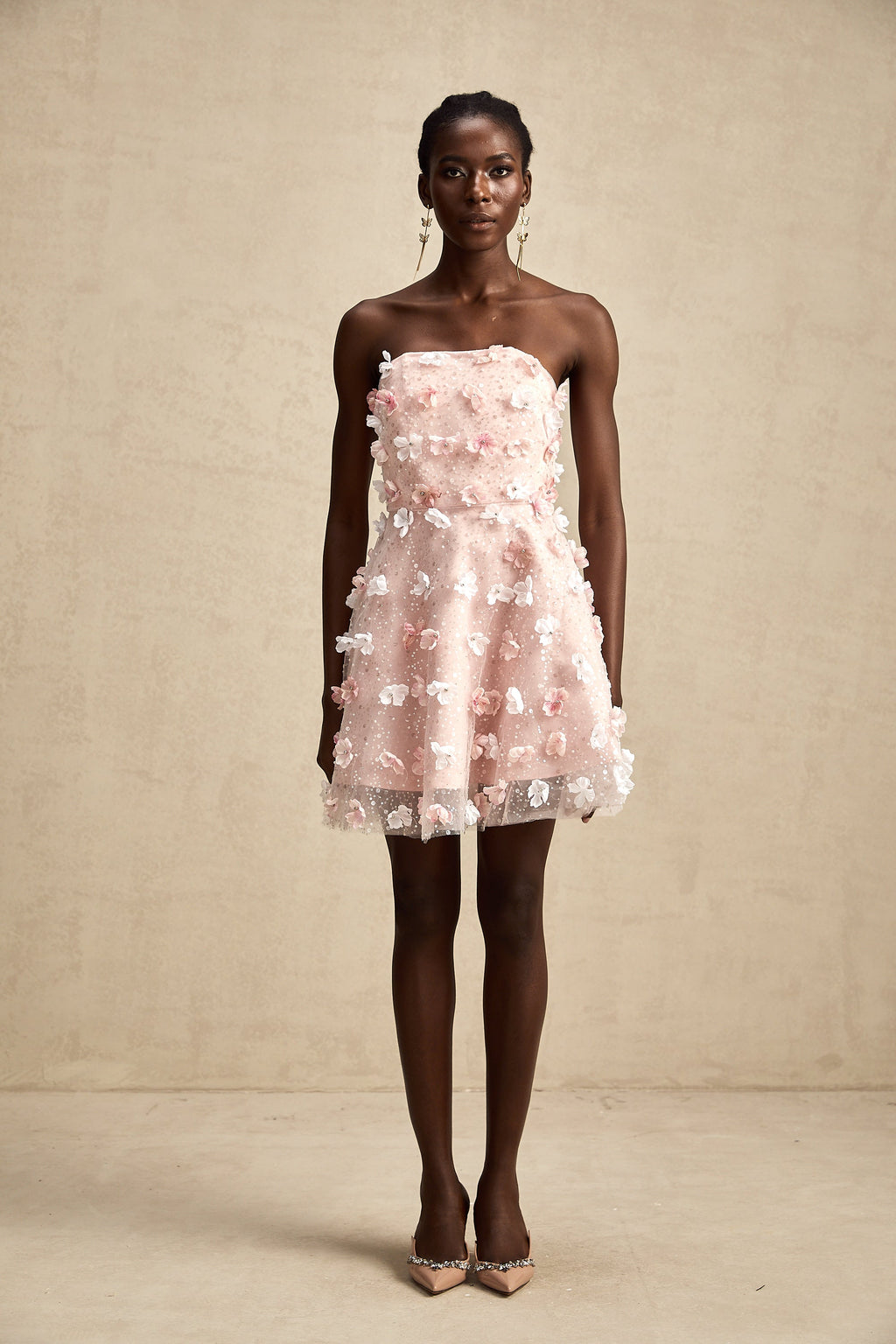 Lilou kabarık mini elbise