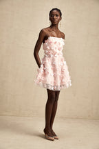 Lilou kabarık mini elbise