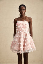 Lilou kabarık mini elbise