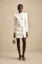 Inès çiçek mini elbise