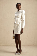 Inès çiçek mini elbise