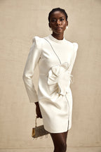 Inès çiçek mini elbise