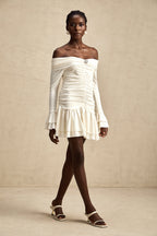 Émilie dantel mini elbise