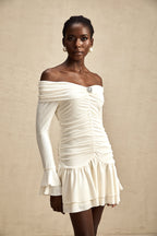 Émilie dantel mini elbise