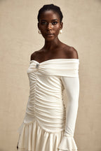 Émilie dantel mini elbise