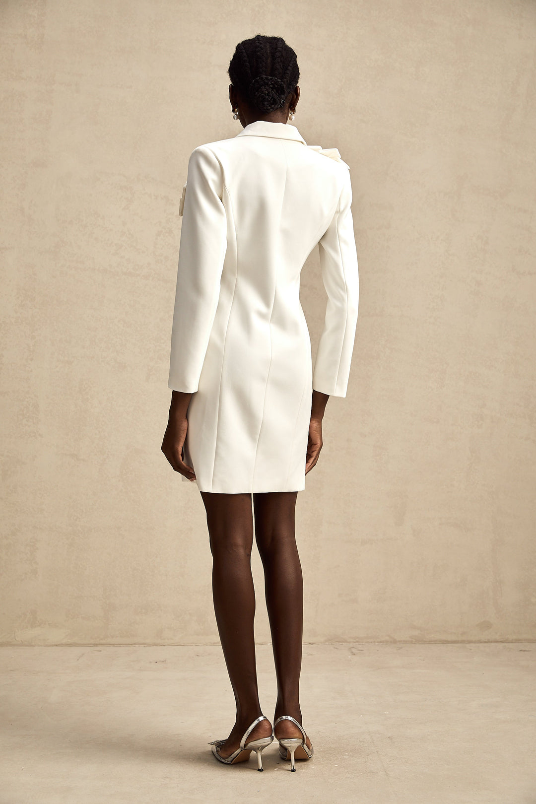 Constance zip midi elbise