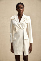 Constance zip midi elbise