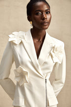 Constance zip midi elbise