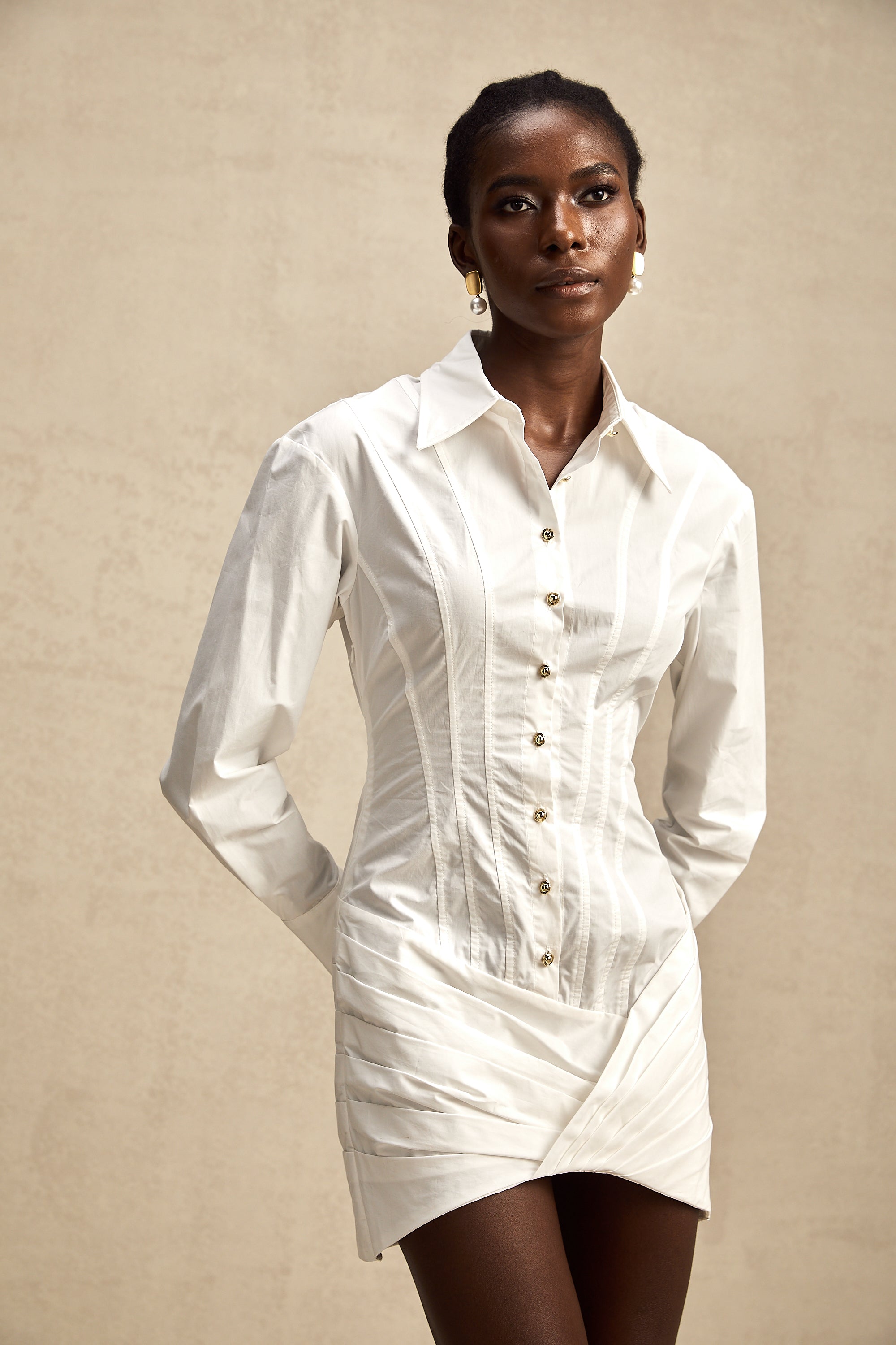 Orlane mini gömlek elbise