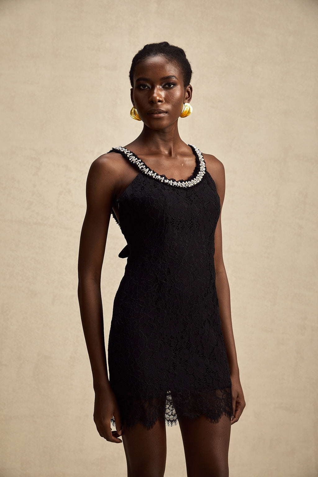 Emma dantel mini elbise