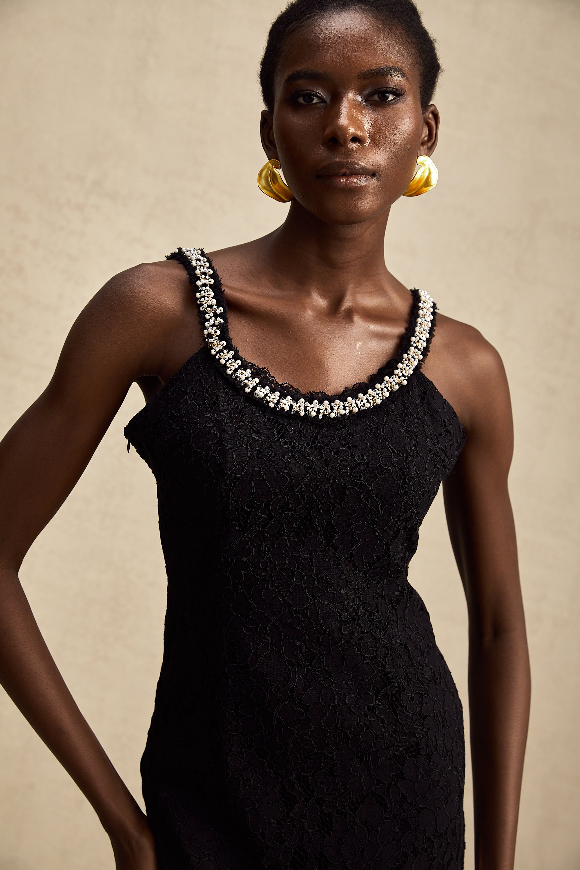 Emma dantel mini elbise