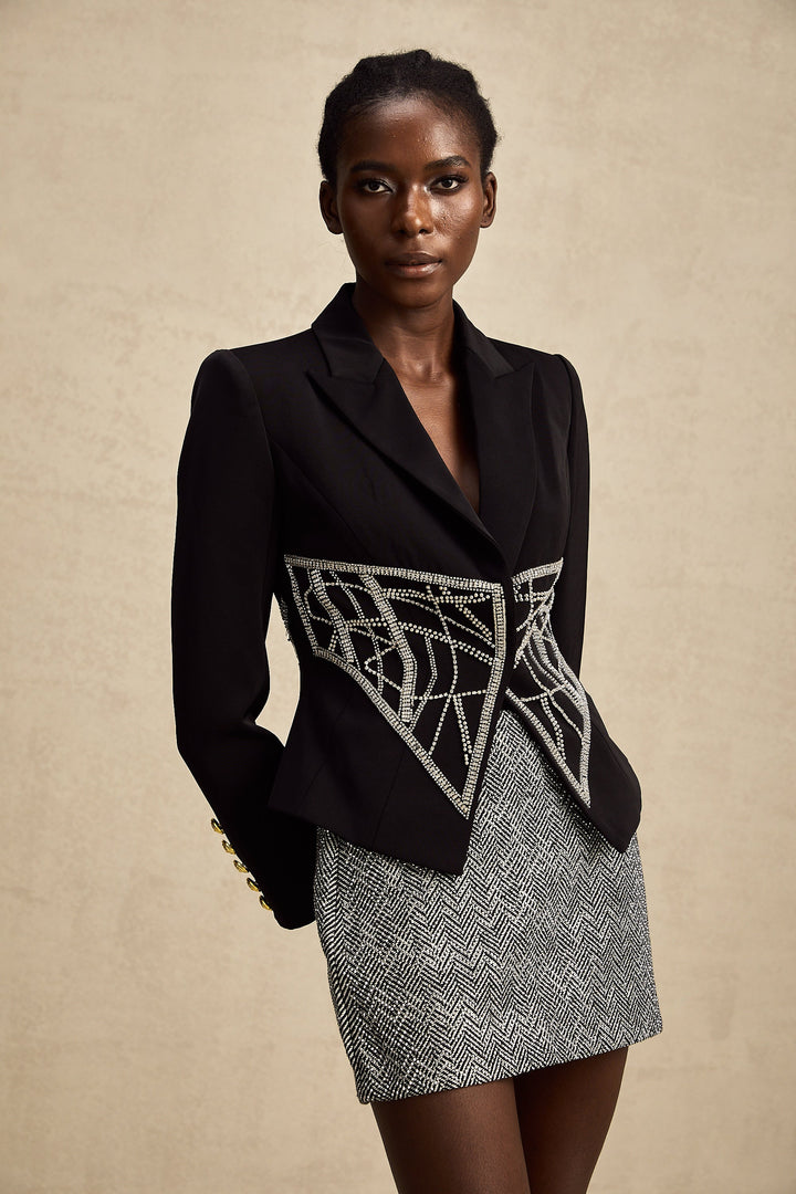 Geneviève cinched bel ceket