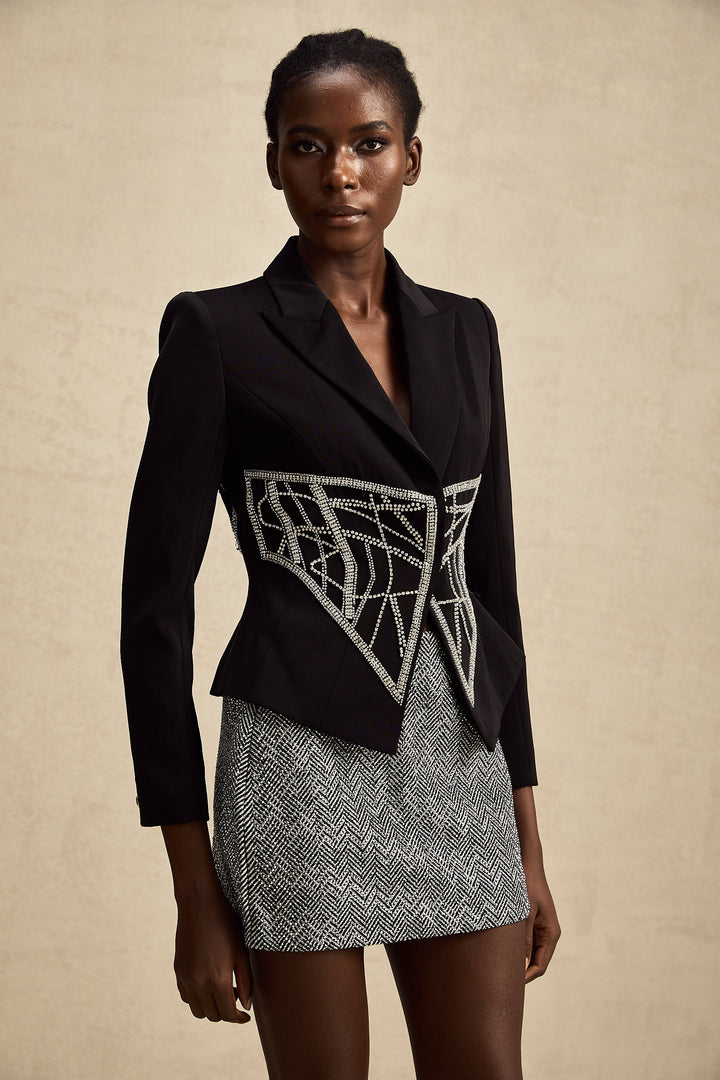 Geneviève cinched bel ceket