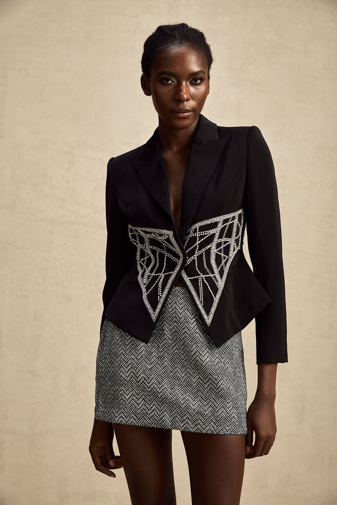 Geneviève cinched bel ceket