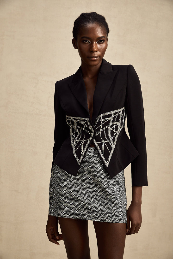 Geneviève cinched bel ceket