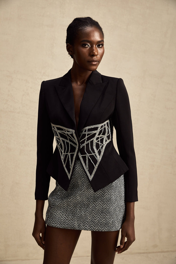 Geneviève cinched bel ceket