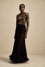 Lise leopar mini elbise