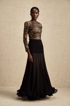 Lise leopar mini elbise