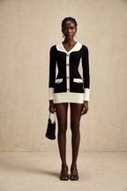 Charlotte yün örgü mini elbise