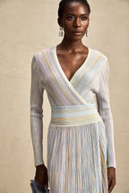 Amelie örme midi elbise
