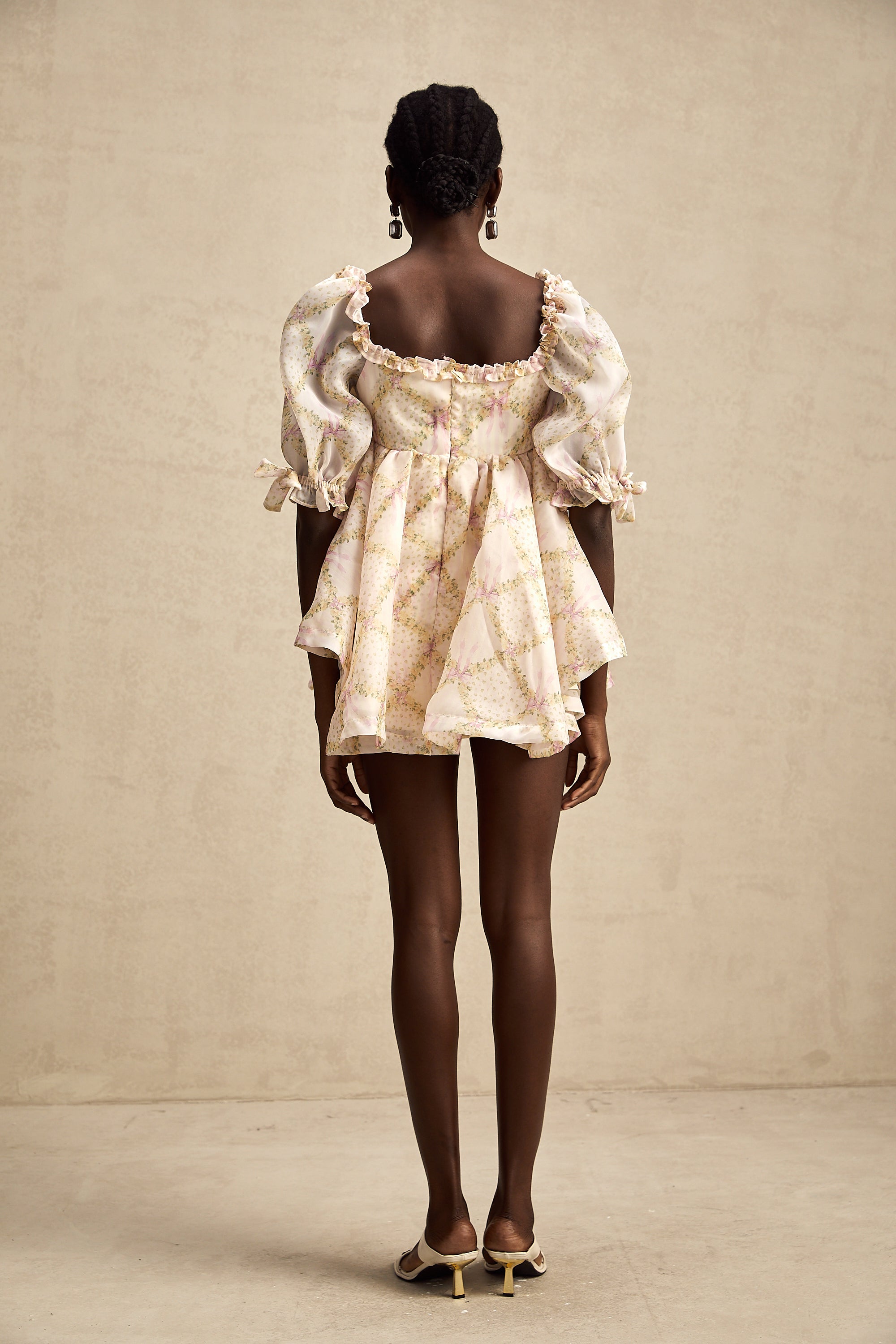 Lou ekose mini elbise