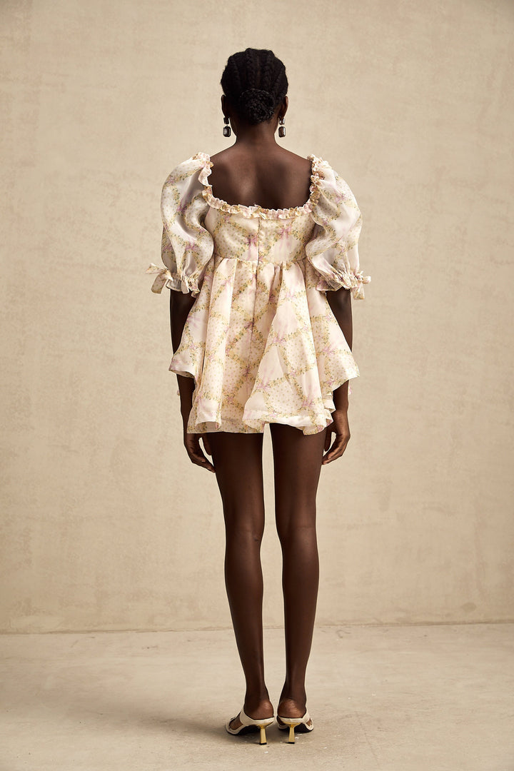 Lou ekose mini elbise