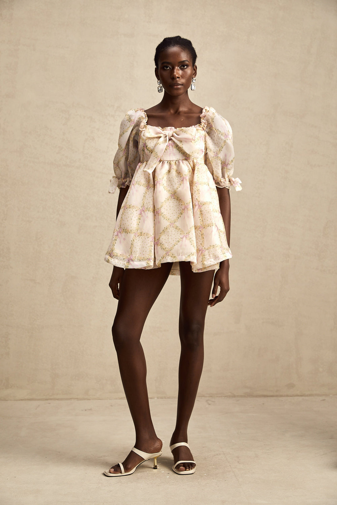 Lou ekose mini elbise