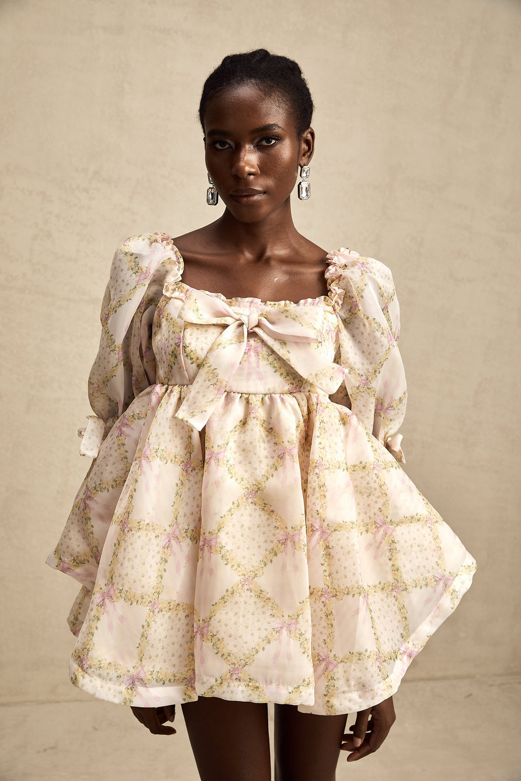 Lou ekose mini elbise