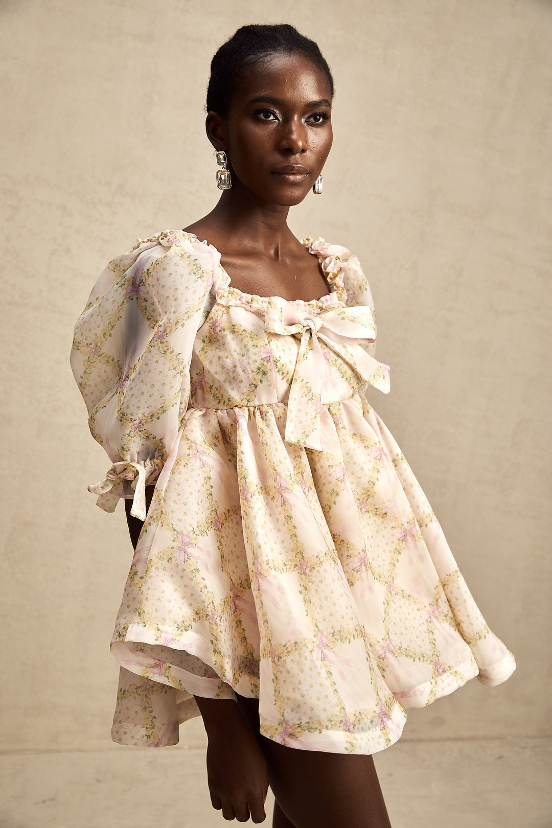 Lou ekose mini elbise