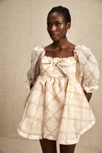 Lou ekose mini elbise