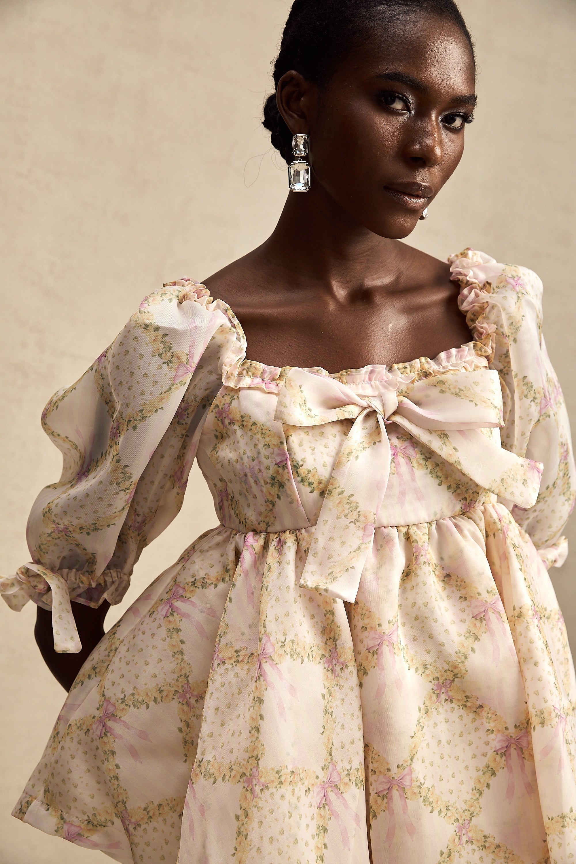 Lou ekose mini elbise