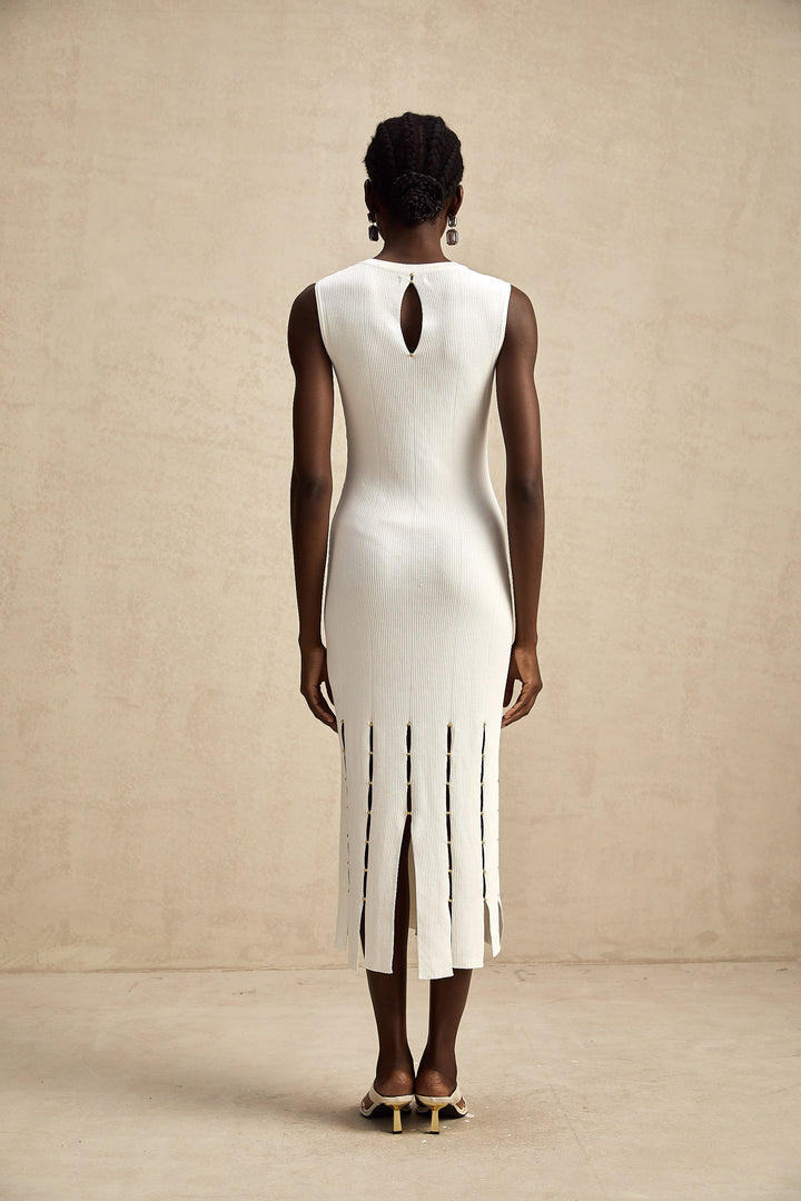 Hilaire midi elbise