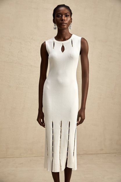 Hilaire midi elbise