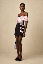 Fiyonk Süslemeli Mini Elbise