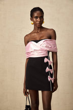 Fiyonk Süslemeli Mini Elbise