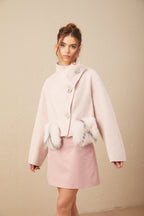 Vienne Pembe Kısa Mont
