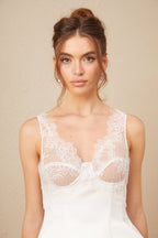 Marion dantel kenarlı bustiyer mini elbise