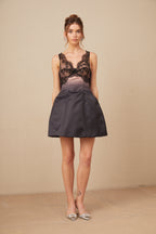 Marion Dantel Detaylı Büstiyer Mini Elbise