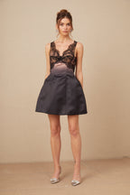 Marion Dantel Detaylı Büstiyer Mini Elbise