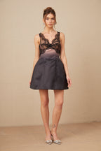 Marion Dantel Detaylı Büstiyer Mini Elbise