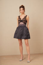 Marion Dantel Detaylı Büstiyer Mini Elbise