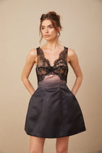 Marion Dantel Detaylı Büstiyer Mini Elbise