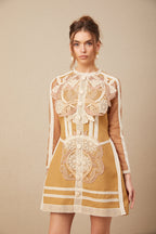 Dantelli Mini Elbise