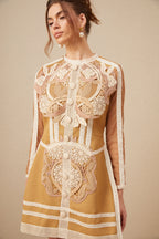 Dantelli Mini Elbise